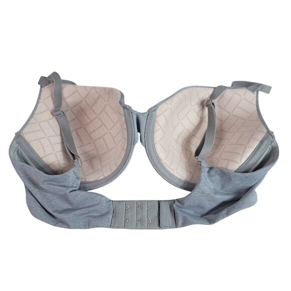 Victoria's Secret Uplift Semi Demi Bra Gray 34D Underwire Adjustable Seamless - Picture 5 of 9
